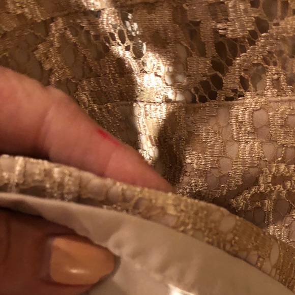 NEW Kay Unger New York Lace Overlay Dress Sz16 - Picture 6 of 8